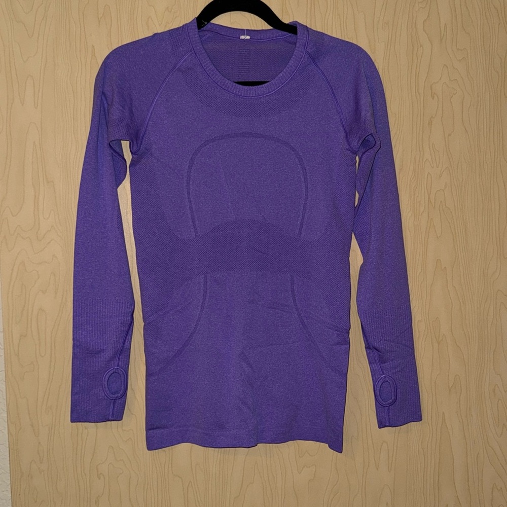Purple, long sleeve, Lululemon shirt size 8